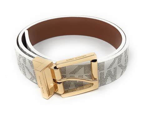 michael kors womens leather belt|Michael Kors reversible belt women's.